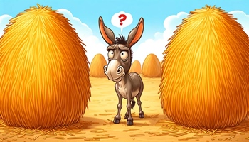 Buridan's Donkey: A tale about indecision and the dangers of overthinking