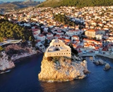 Aerial view of the Fort Lovrijenac or St. Lawrence Fortress